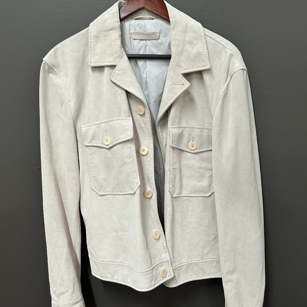 Bottega Venetta leather jacket new with tags in place, never worn.